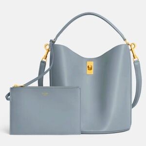 Celine 16 Bucket Tote Bag w Strap and Pouch